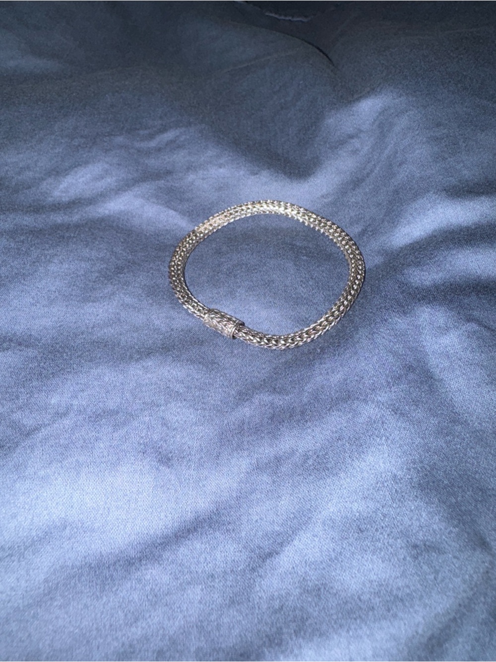 David Yurman Silver-Tone Woven Chain Bracelet - Women Jewelry